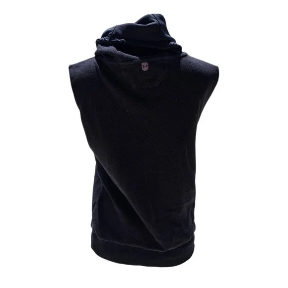 Under Armour Pullover Top Black Unstoppable Funnel Sleeveless Medium $70 - Picture 2 of 4